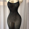 Sexy Hollow-Out Valentine'S Day Women'S Sheer Halter Bodycon Dress Beach Cover-Up for Vacation Music Festival Beach Mesh.