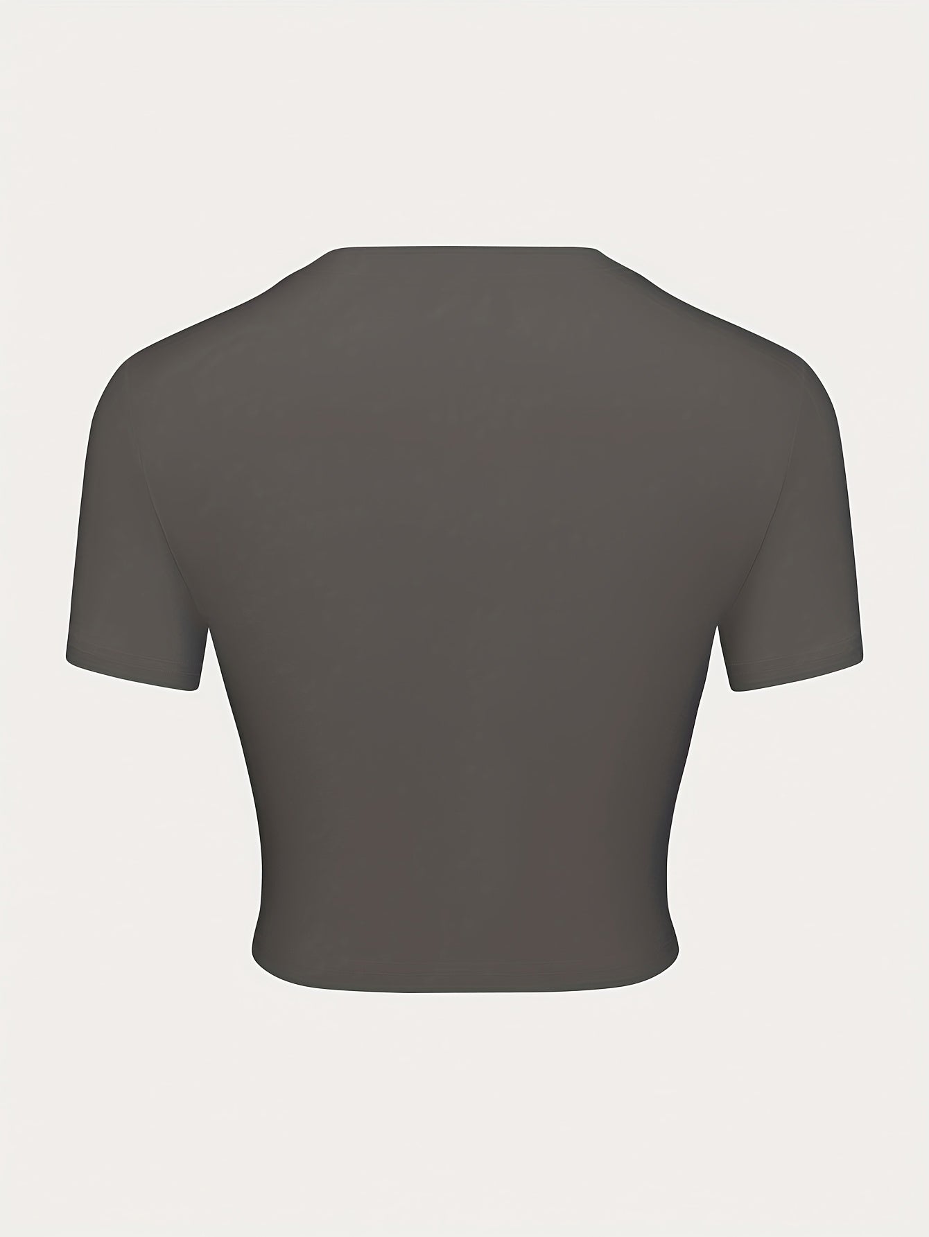 Women'S Y2K Graphic Crop Top T-Shirt - Black Short Sleeve with Unique Black and White Print, Casual Spring/Summer/Fall Wear, Crop Top Blouse
