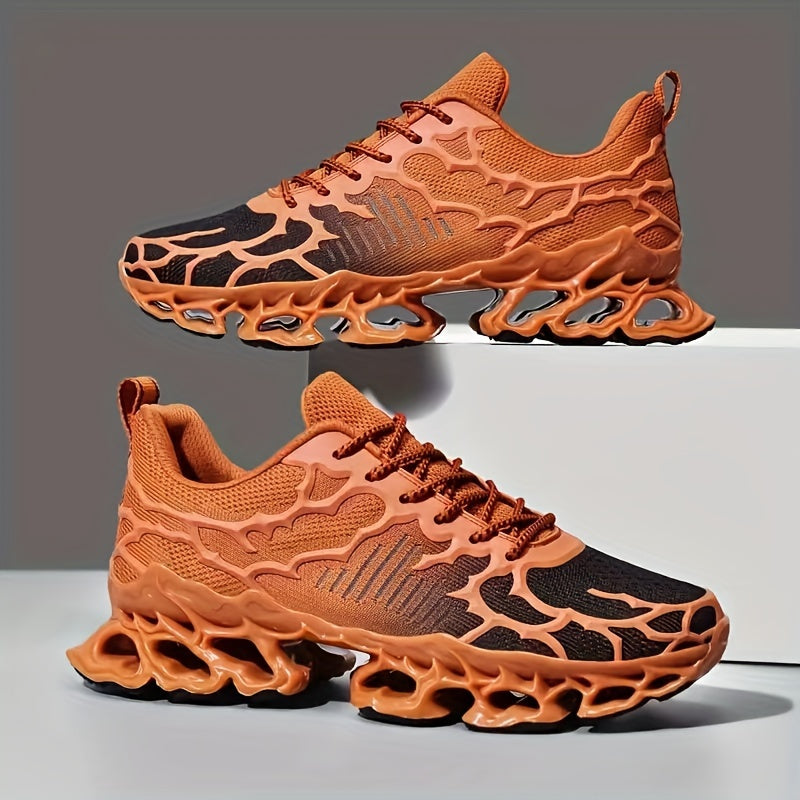 Women's Breathable Knit Blade Sneakers - Stylish Low-Top Sneakers with Transparent Bubble Sole, Lightweight & Comfortable for All-Day Wear
