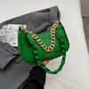 Stylish Women's Shoulder Bag with Adjustable Golden Chain Strap - Elegant Crossbody Handbag in Black, Khaki, or Orange, Perfect for Casual or Formal Occasions, Ladies Handbags