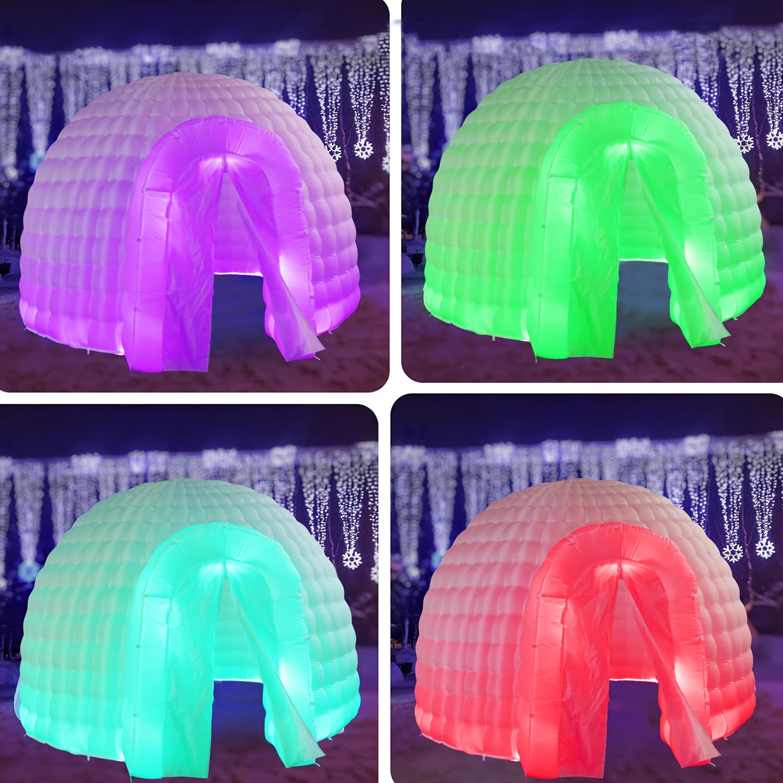 Inflatable Igloo Dome Event Tent (14x14x9FT) Dome With Air Blower And Light, Inflatable Party Tent For Wedding Party Exhibition Event Prom Birthday Advertising Bars