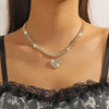 Luxurious Water Crystal Heart Pendant Necklace - Perfect for Everyday Wear