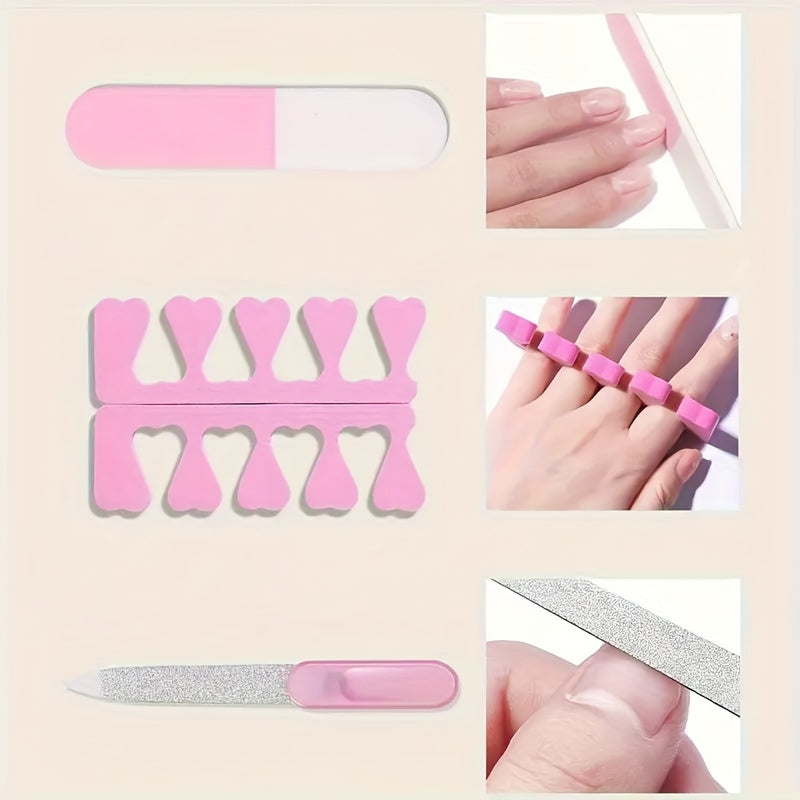Professional nail art tool set, including electric nail drill and UV LED light, suitable for beginners' manicure kit, equipped with nail drill machine, UV nail curing lamp, tools and accessories, can be used for nail design