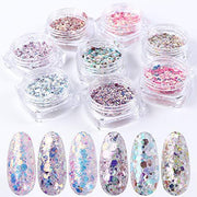 Bright glitter laser sequins