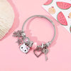 Sanrio Hello Kitty Bracelets, Creative Cartoon Bangles for Girls, Sweet Gifts for Girls