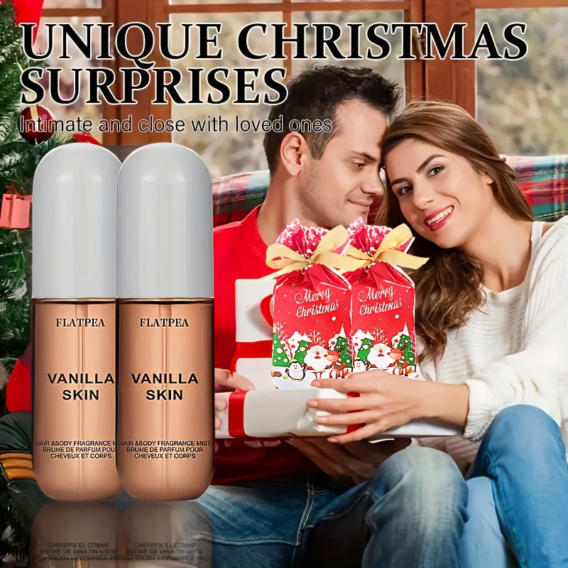 [Fresh Vanilla Perfume] Alcohol Free, Fresh Fragrance Vanilla Coconut Hair And Body Perfume Spray, 1.7oz Perfume - Very Suitable for Dating And Parties, Perfect Gift for Any Occasion, Valentine's Day Gift