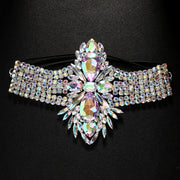 Sparkling Rhinestone Leg Chain - Geometric Body Jewelry for Women, Perfect for Weddings & Vacations