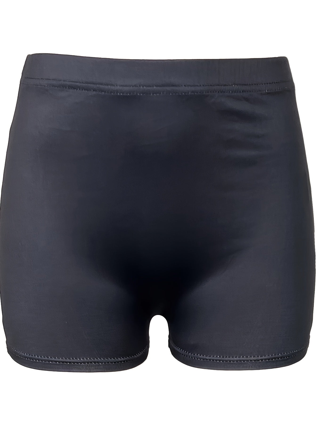 Teddy Bear Print Skinny Shorts, Casual Elastic High Waist Shorts For Spring & Summer, Women's Clothing