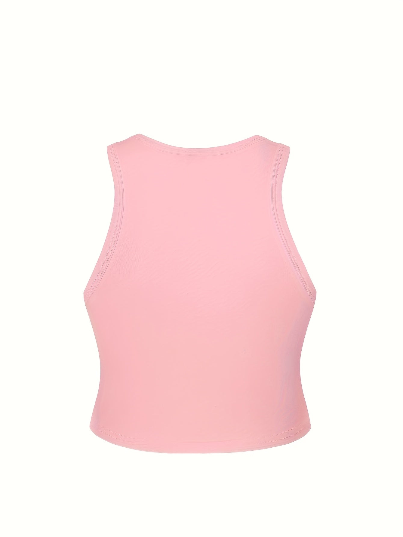 Women'S Y2K Fashion Letter Print, Round Neck Short Sleeve Cropped Tank Top, Trendy Spring And Summer Seasonal Artistic Women'S Festival Party Wear, Popular Cute Loose Dopamine Youthful Style.