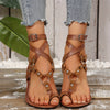 Women's Lightweight Summer Sandals - Black Cross Strap Flat Sandals with Adjustable Buckle Straps, Comfortable Casual Beach Shoes for Vacation, Strappy Sandals