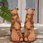 Women's Lightweight Summer Sandals - Black Cross Strap Flat Sandals with Adjustable Buckle Straps, Comfortable Casual Beach Shoes for Vacation, Strappy Sandals