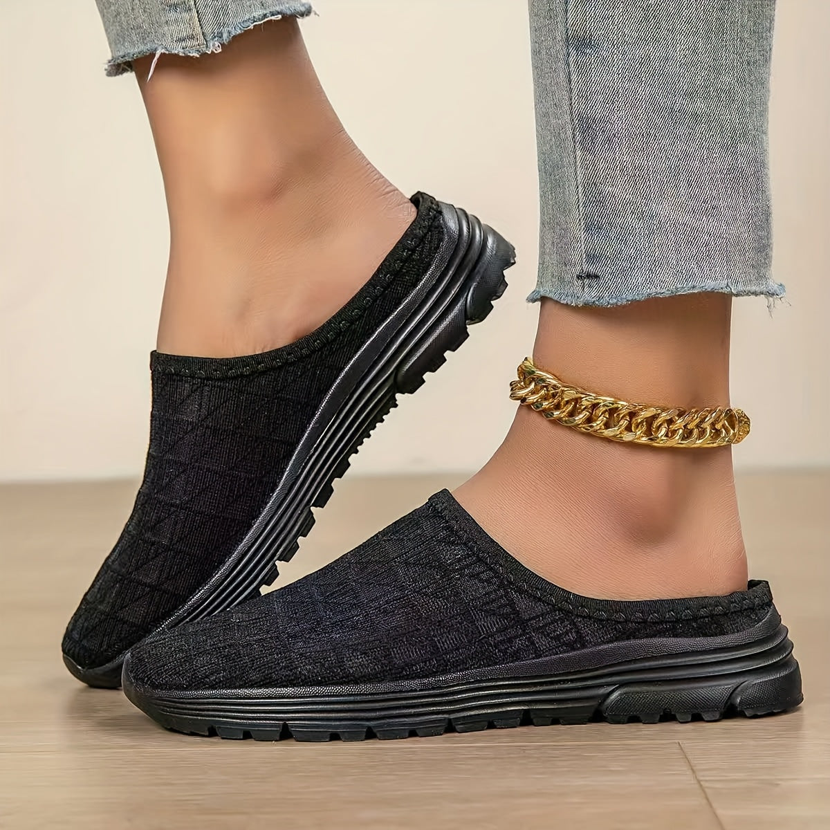 [Lightweight Slip-On Sneakers] Quanzhou Shoes Women's Lightweight Breathable Knit Slip-On Sneakers - Pink, All-Season Casual Walking Shoes with Stability Support, Fabric Upper & MD Sole, Everyday Footwear | Comfortable Wear |