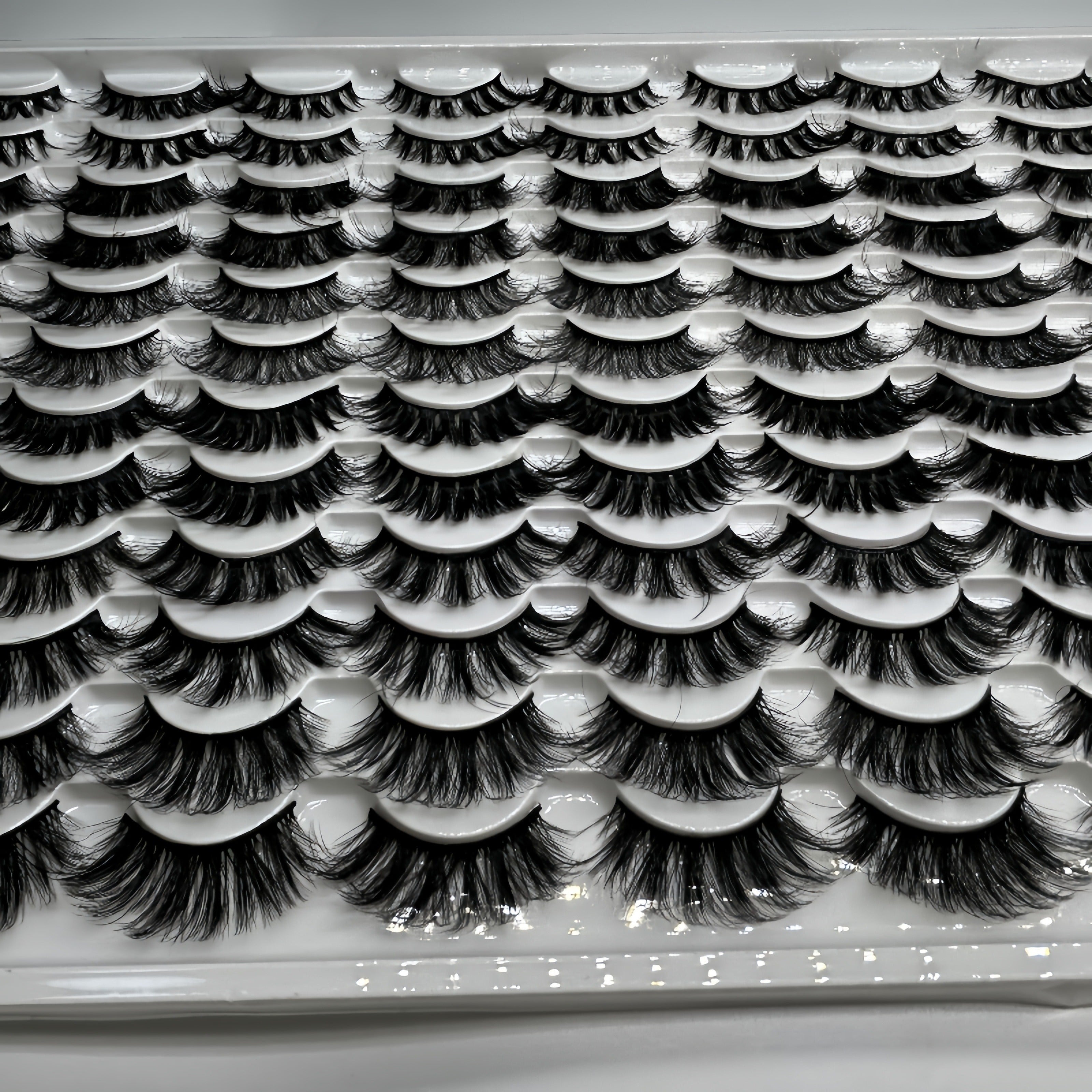 48 Pairs Mixed Style False Eyelashes - Fluffy, Curled, Dramatic 5D Wispy Strip Faux Mink Lashes, Voluminous Black & Light Brown Mix for Long-Lasting Glam