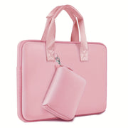 1pc 13-14 inches Laptop Sleeve Elastic Neoprene Case Notebooks Hand Bag with Handle and Small storage bag