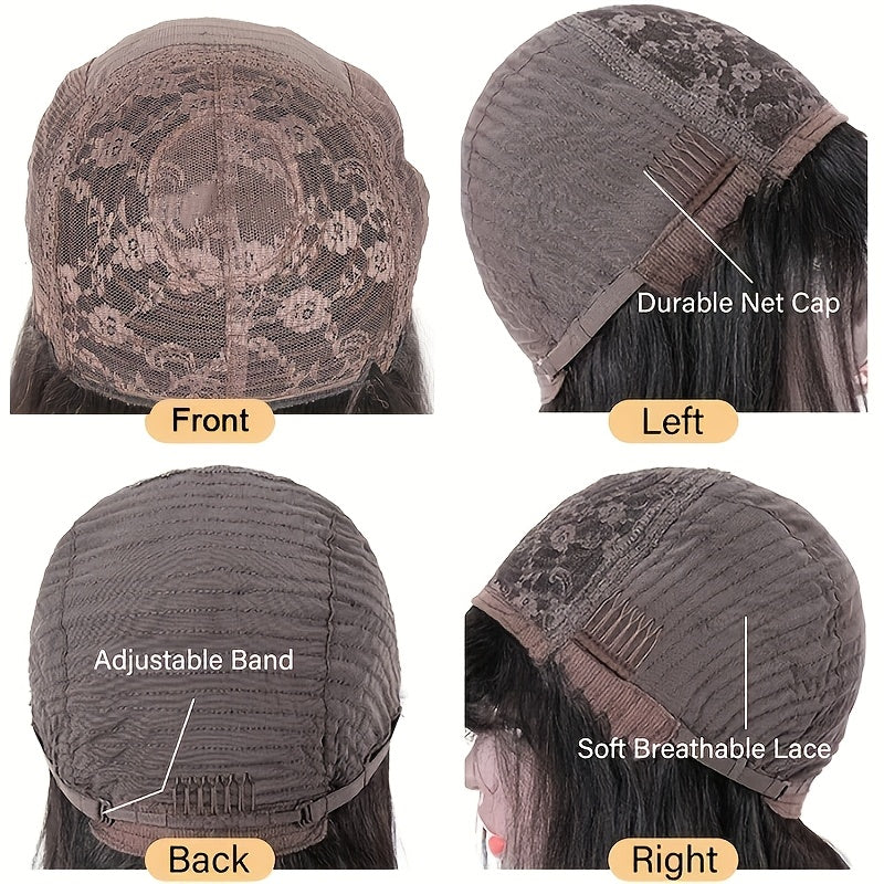 Human Hair Wigs With Bangs Body Wave 230% Density Full Machine Made Human Hair Wigs For Women Girls None Lace Front Wigs Glueless Scarf Wigs With Bangs Natural Color Christmas New Year'S Gifts