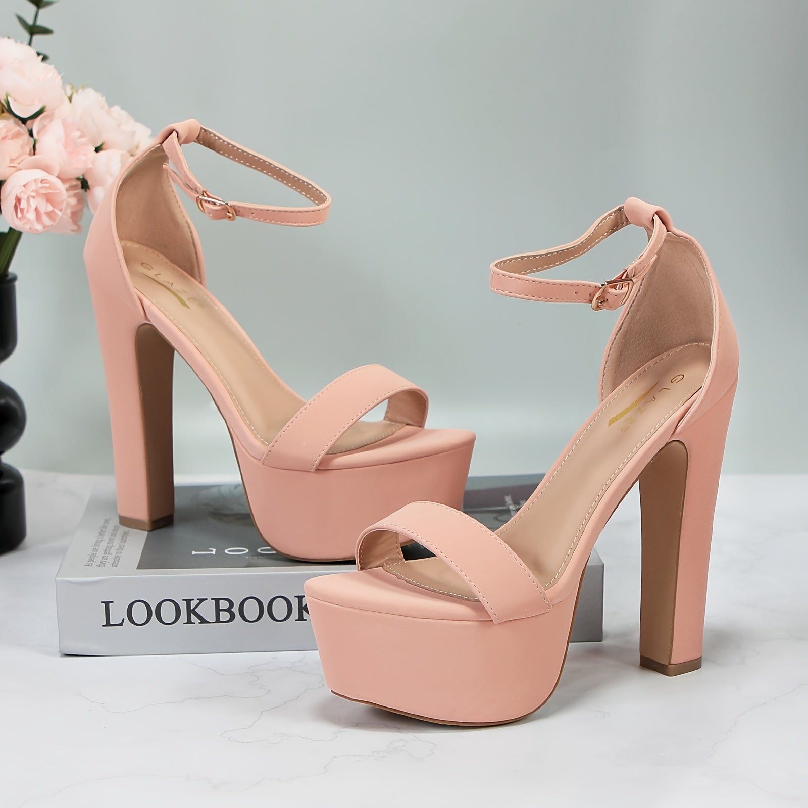 Women'S Platform High-heeled Sandals Thick Waterproof Platform High-heeled Sandals Fashion High-heeled Sandals, Exquisite Fashion, Suitable For Parties, Office Various Occasions
