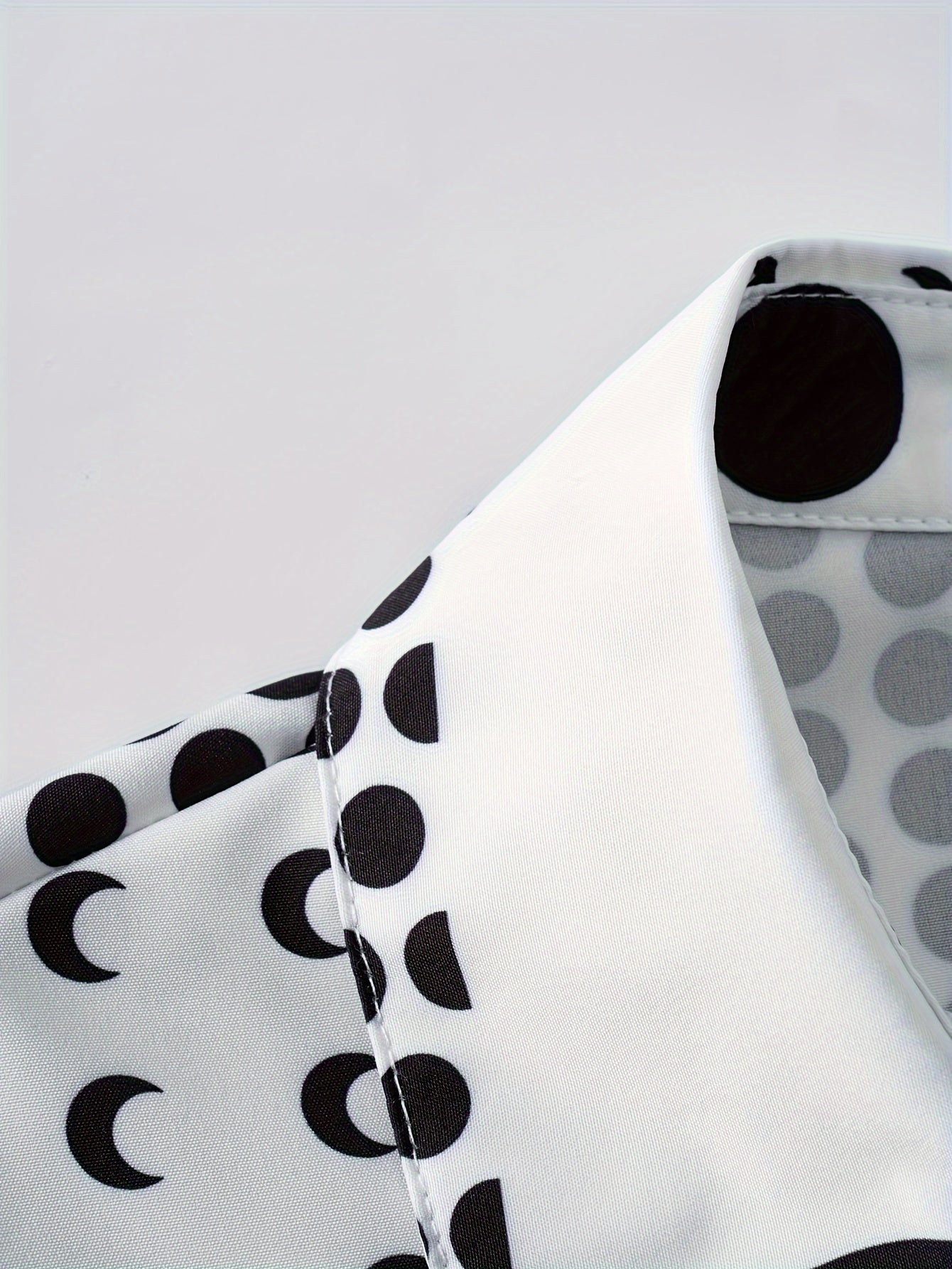Vintage-Inspired Polka Dot Long Sleeve Shirt Dress - Button Detail, Non-Stretch Polyester, Machine Washable - Perfect for Spring/Fall