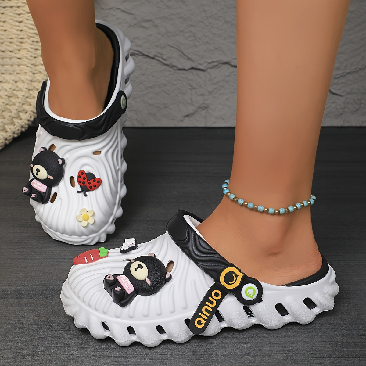 Women'S Cute Cartoon EVA Clogs - Soft, Comfortable, and Versatile for Casual Wear, Slides, and Summer-Ready, Fashion-Forward, Two-Wear Design with Independent Activity Foot Pads, Clogs for Ladies