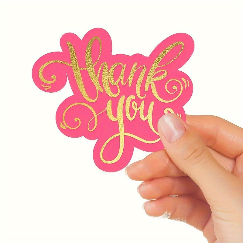 200pcs Double-Sided Pink Matte Finish Thank You Cards - Small Appreciation Cards for Weddings, Birthdays, Customer Gratitude, Easter, Valentine’s Day, Mother’s Day, Grandparents Day - Build Loyalty & Express Thanks, Occas