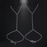 Sparkling Rhinestone Adjustable Thigh Chains, Sexy Elastic Body Chain Leg Rings, Simple Alloy Body Jewelry for Nightclub Party, Valentine'S Day Gift, All-Season Wear