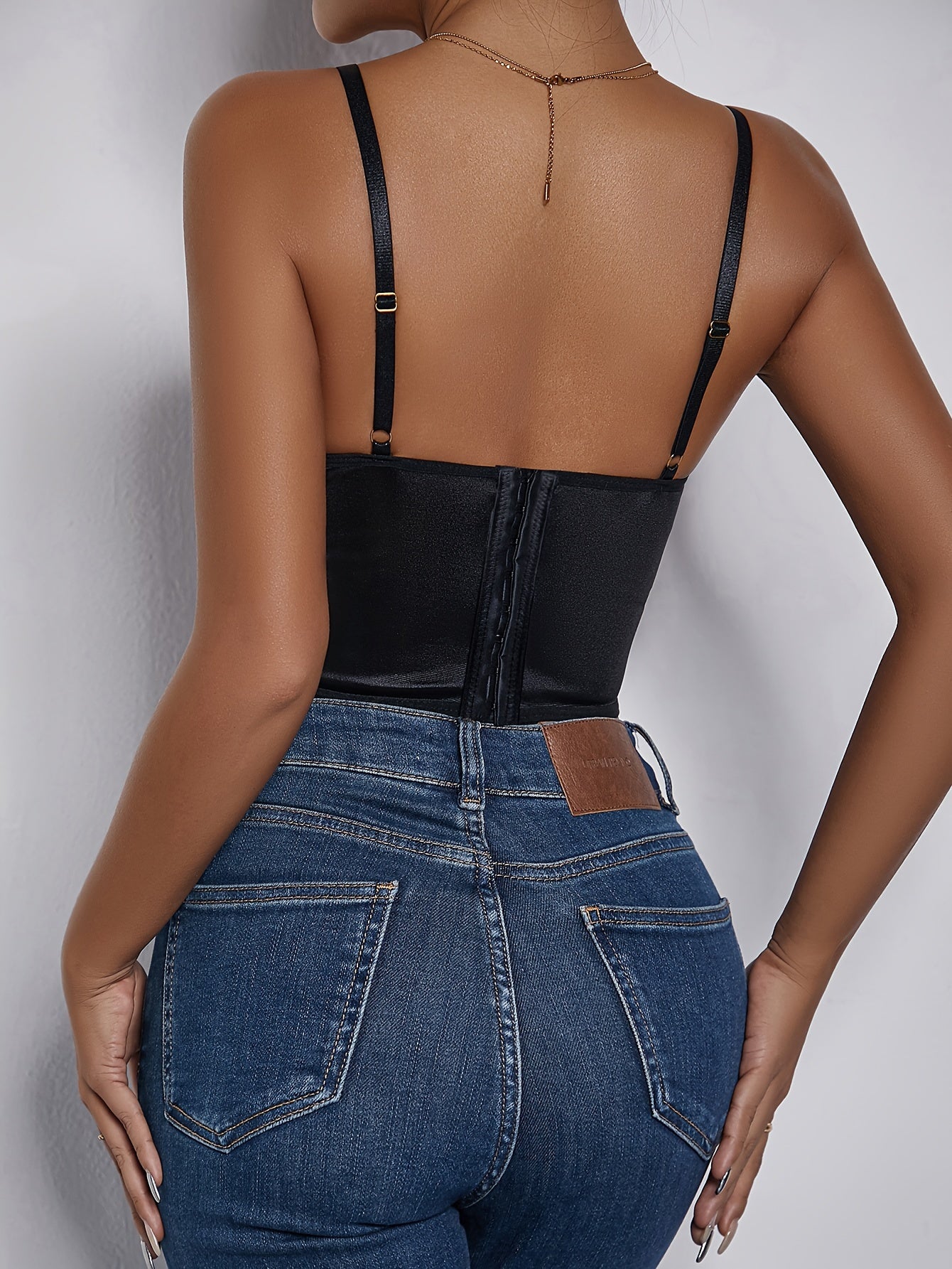 Floral Print Chain Detail Cami Top, Elegant Sleeveless Crop Top for Spring & Summer, Women's Clothing