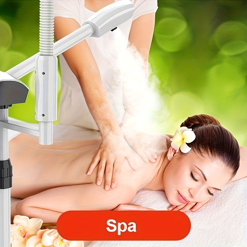 Facial Steamer Professional 2 In 1 Ozone With 5X Magnifying Lamp On Wheels For Spa, Beauty Salon And Home Use, 2-in-1 Esthetician Steamer On Wheels With Ozone And Hot Mist, Ionic Facial Steamer For Facial Deep Cleaning And Mo