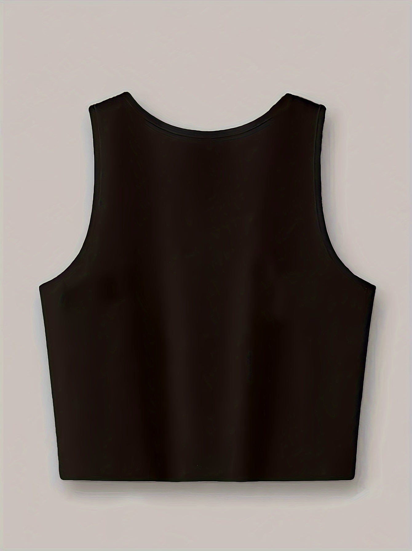 Chic Maroon Sleeveless Tank Top for Women with Crown & "K" Design - Casual Crew Neck, Breathable Polyester Blend, Perfect for Spring/Summer