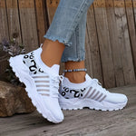 Women'S Air Cushion Sports Shoes, Solid-color Laced Low-top Running Shoes, Lightweight And Comfortable Knitted Walking Shoes.