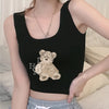 New sexy ladies casual regular print fashion vest