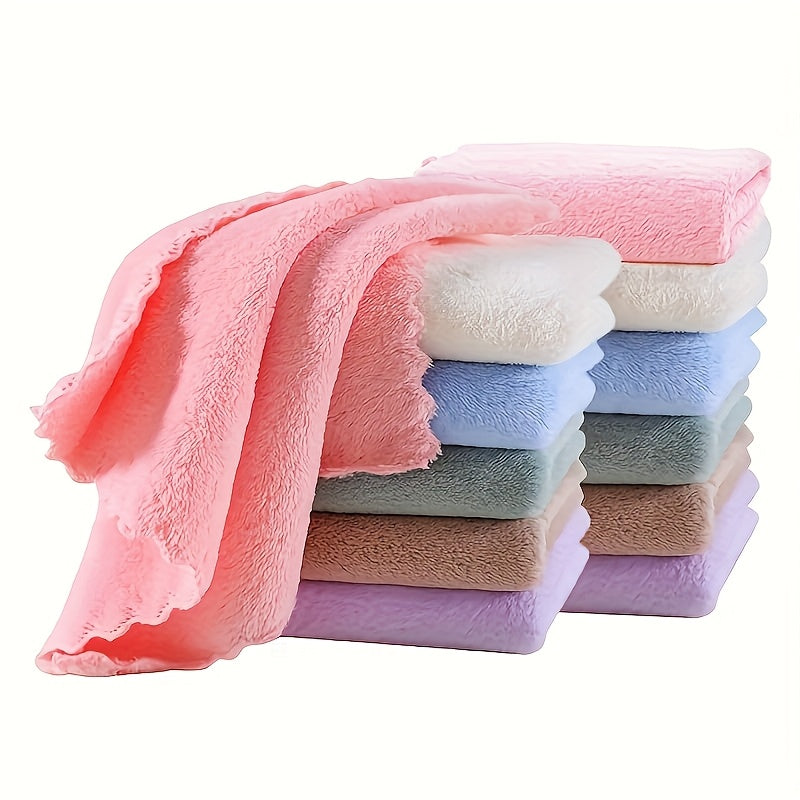 40pcs Ultra-Soft Microfiber Towel Set - Quick-Dry, Absorbent Hand & Face Towels for Home Bathroom - Skin-Friendly Coral Fleece - Perfect for Everyday Use & Travel - Ideal Gift for Housewarming & Spa