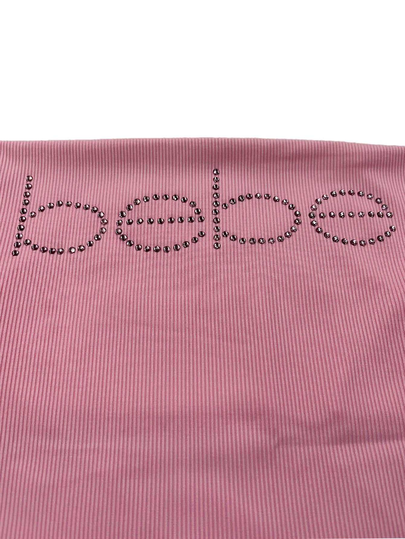 Sexy Off-Shoulder Rhinestone Letter Crop Top - High Waist, Slimming Summer Fashion for Women