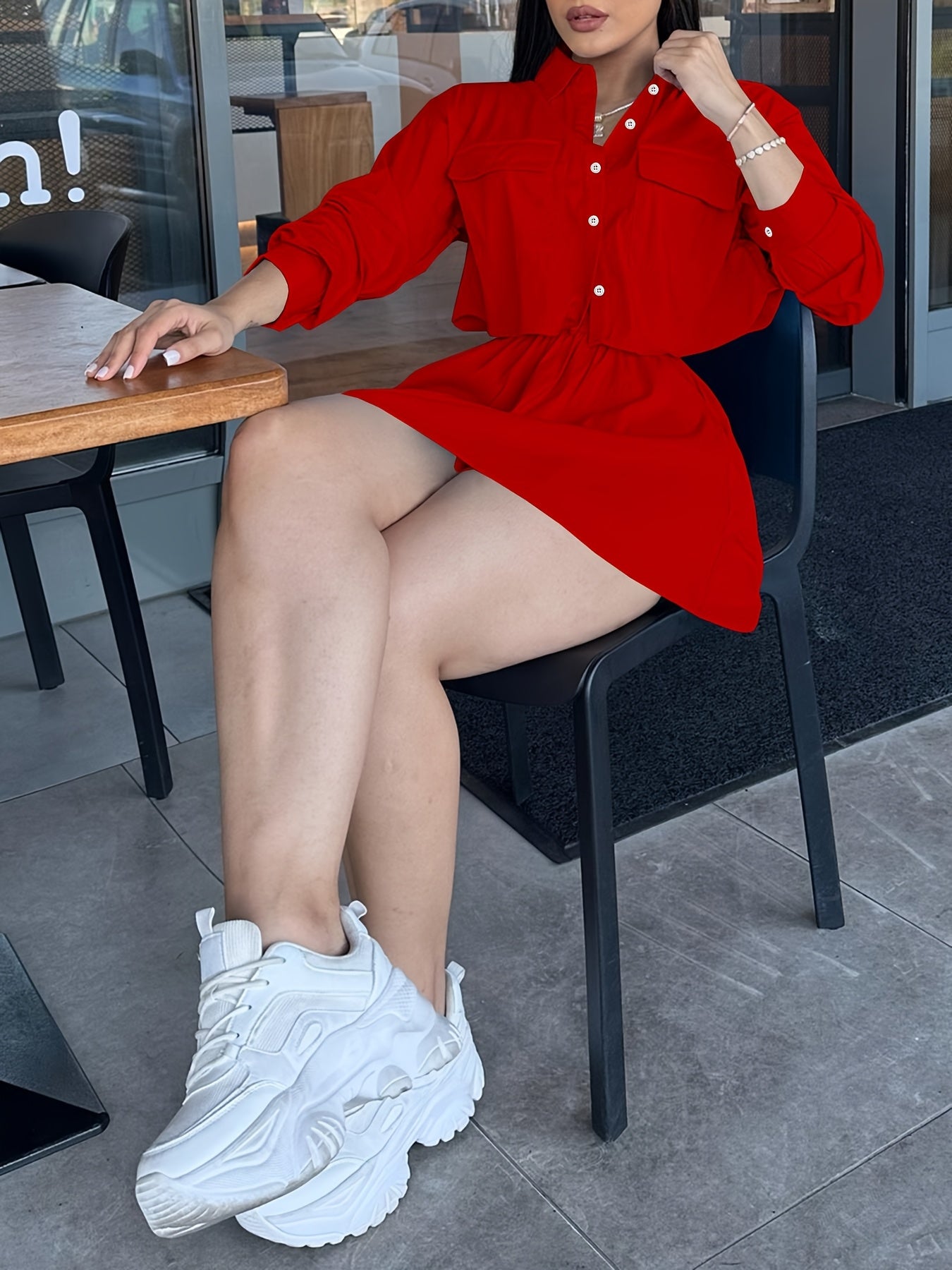 European and American Women's new spring/summer fashionable casual solid color skirt set