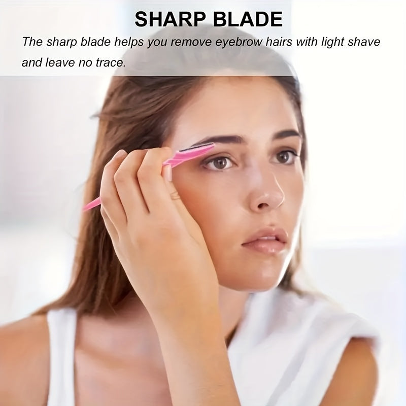 10pcs/5pcs A Set Of Multi-functional Facial Trimmers, Suitable for Women And Men - Trimmers with Safety Protective Cover, Suitable for Eyebrows, Body, Face, Bikini Area, Etc