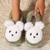 Women's Cartoon Plush Slippers with EVA Sole, Sweet Style Animal Print, All-Season Comfortable Home Slippers, Hand Washable Fabric Insole and Upper - For Women - Cozy & Cute - Perfect Gift for Birthday & Holidays