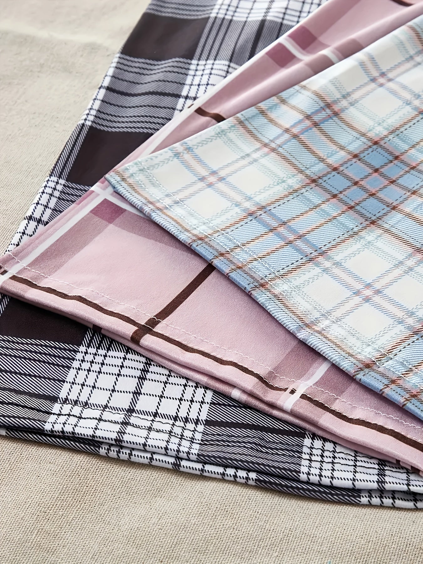 Women's Fashion Pajamas and Home Clothes Pajama Pants Spring, Autumn and Winter Women's Three-Pack Pajama Pants Women's Bow Print Plaid Fashion Pajama Pants Three-piece Set with Elastic Waist Style Suitable for All Seasons Ho