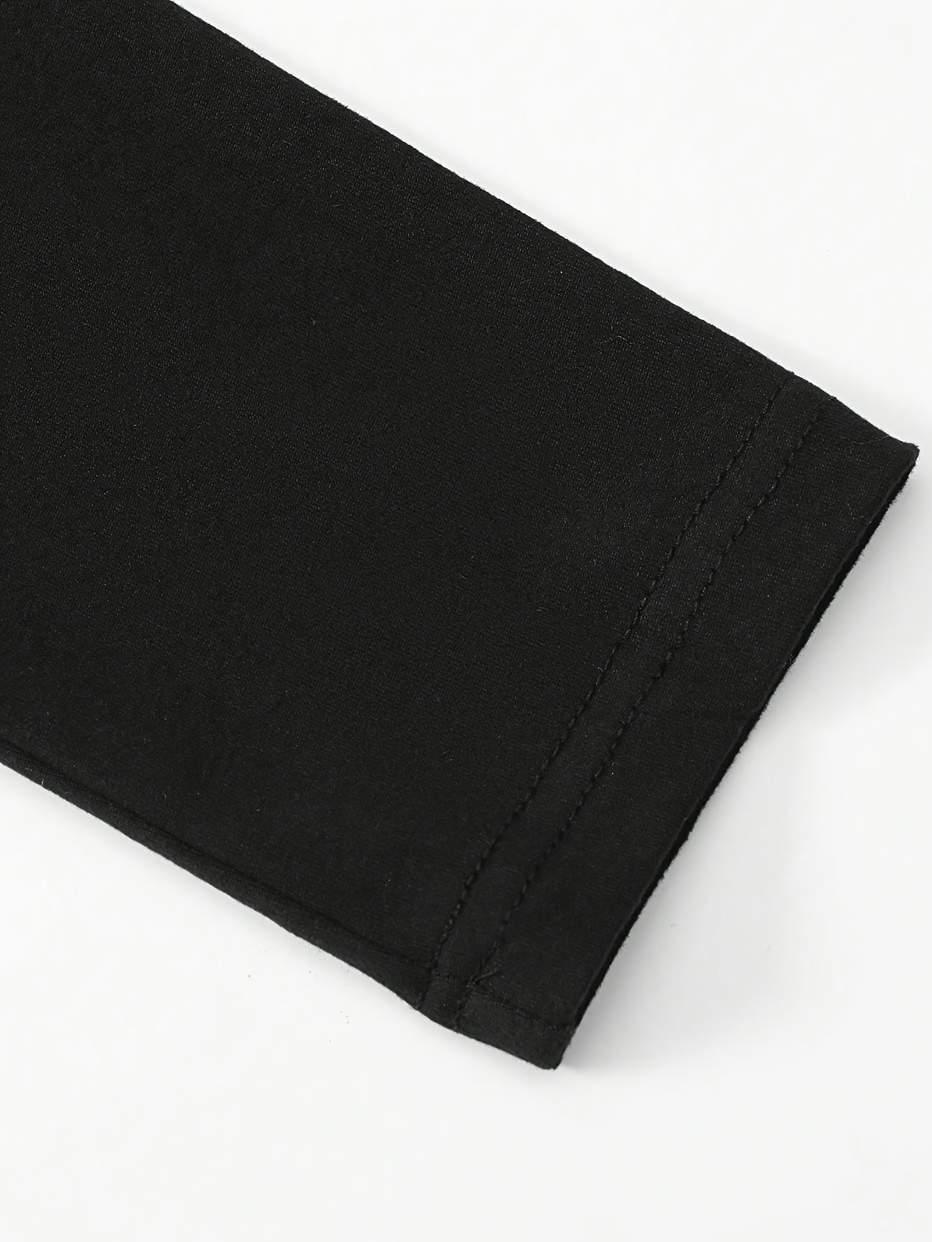 Women's Sexy Slim-Fit Black Jumpsuit - Long Sleeve Round Neck All-Season Machine Washable Casual & Formal Wear for Office, Parties, Everyday Outfits, Snowy Environment Clothing | Flared Pants | Formfitting Design