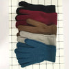 [5 Pairs ] Gloves Winter General-purpose Thickened Velvet Warm Outdoor Cycling Black Knitted Simple Trend Gloves