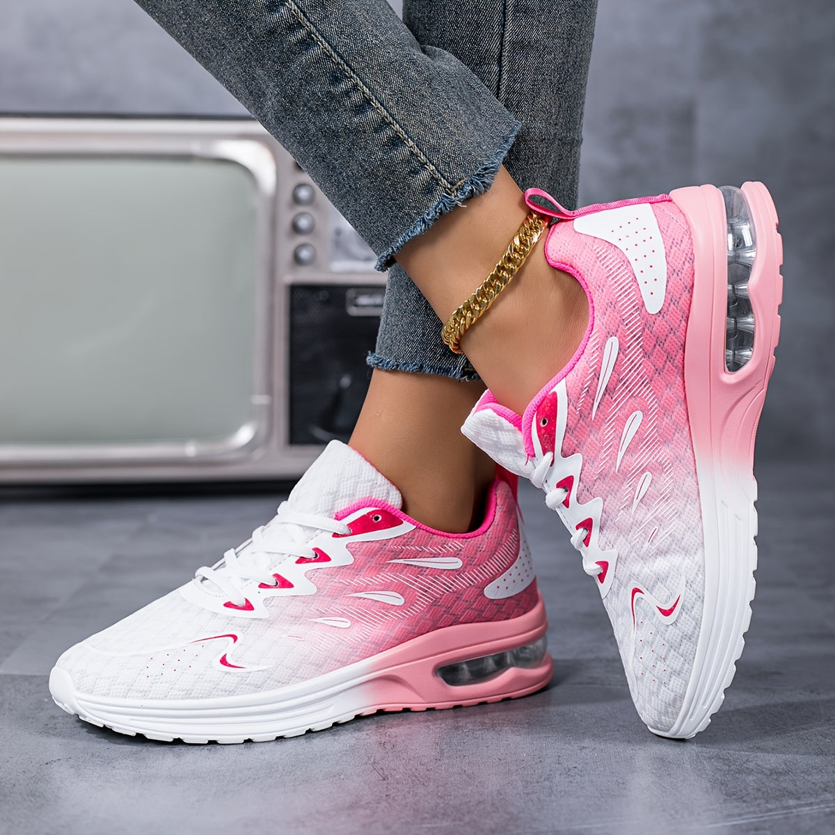 Women's Orthopedic Mesh Air Cushion Sneakers – Lightweight, Non-Slip Running & Walking Shoes for Gym, Sports & All-Day Comfort