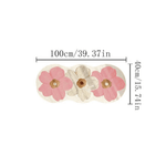 1000g 10mm Polyester Fluffy Floral Area Rug for Bedroom, Indoor Use, Machine Washable, Non Slip, Irregular Shape