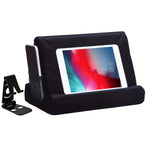 Multi-Angle Tablet Stand with Soft Pad and Net Pocket: Universal Phone Pad Stands for Lap, Knee, Sofa and Bed - Suitable for Tablets and Smartphones - Nylon Material