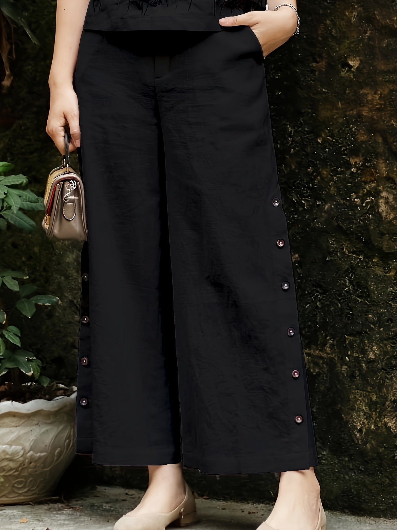 Women'S Elegant Summer Embroidered Jumpsuit - Vibrant Orange, Sleeveless with Floral & Butterfly Design, Wide-Leg Pants, Casual Attire for Spring/Summer, Casual Attire|Butterfly Embroidery|Elegant Jumpsuit