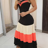 Color-Blocking Spaghetti Strap Dress
