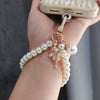New Fashionable Women's Imitation Pearl Short Mobile Phone Lanyard Wrist Strap, Butterfly Beads Keychain, Mobile Phone Strap, Bag Pendant, Small Gift