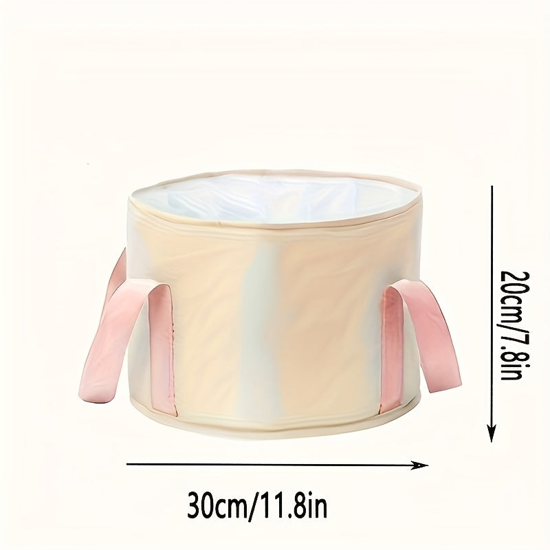 Luxurious Portable Foldable Foot Soaking Tub with Temperature Control - No Power Needed, PEVA Material, Odor-Free, Ideal for Home Care and Travel - Allergy-Friendly, Multi-Purpose Soaking Bucket with Insulation Layer, Perfect