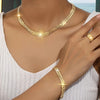 3pcs Hip Hop Jewelry Set for Women - Alloy Necklace, Bracelet & Ring Combo, Trendy Streetwear Accessories, Spring Summer Casual Wear, Mother's Day/ Party/ Holiday Gifts