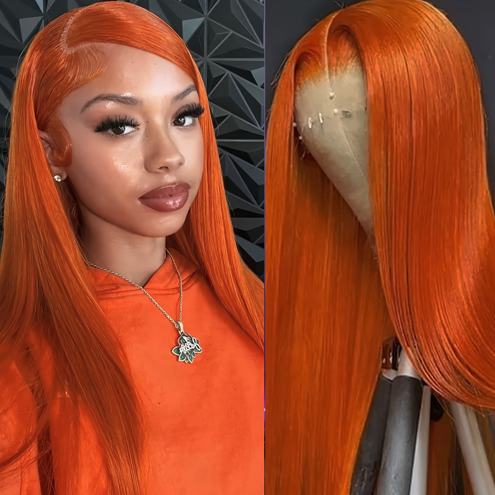 Women's 28 Inch Sky Blue Straight Synthetic Lace Front Wig, High Temperature Fiber, Glueless HD Lace Frontal, Soft Silky Hair for Halloween, Party, Cosplay - 13x6 Basics Style, Lace Wig