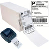 6000 Labels Fanfold 4" X 6" Direct Thermal Labels, with Perforated Line for Thermal Printers - Compatible with Zebra & Rollo Printer (4" X 6" - 6000 Labels)