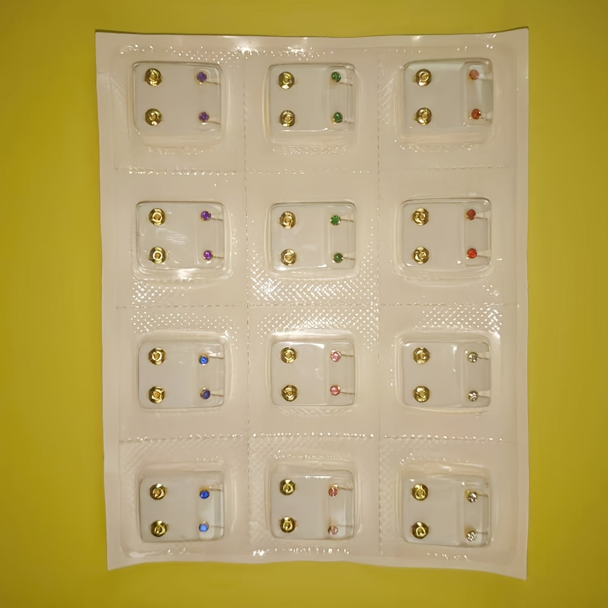 24pcs Hypoallergenic Artificial Crystal Earrings - Colorful, Durable, and Low-Sensitivity, Perfect for Daily Wear and Holiday Parties, Ideal Gift, Everyday Earrings | Vibrant Earrings | Hypoallergenic Earrings