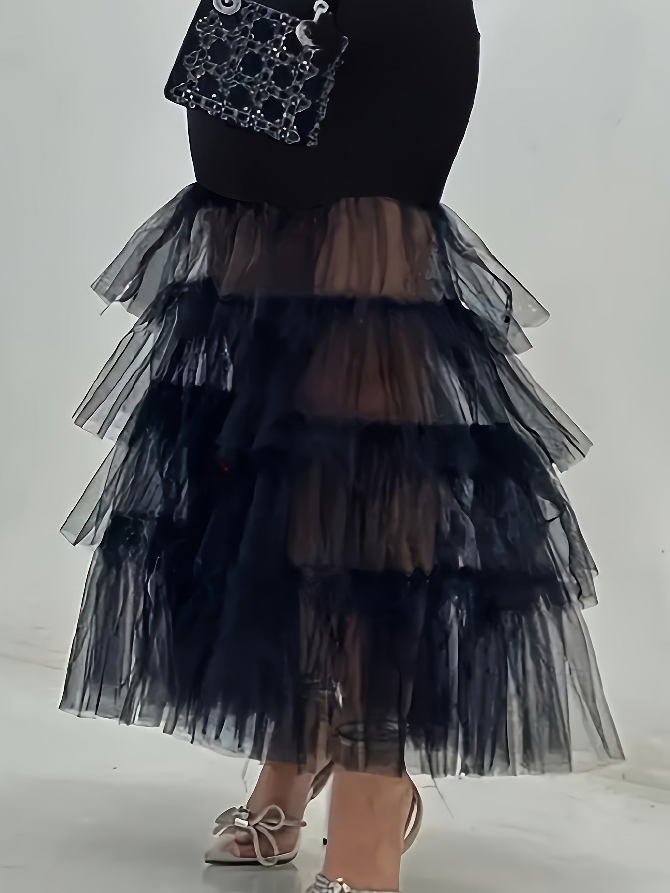 Women's Elegant Black Bodycon Party Dress with Sheer Mesh Layers, Thin Straps & Ruched Detailing - Machine Washable Formal Evening Gown, Event Ready | Sophisticated Tailoring, Evening Party Dress