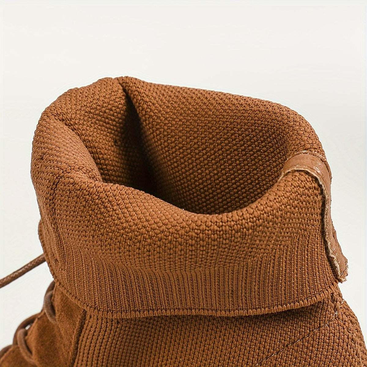 Women's High Heeled Boots with Thick Heels And Fly Woven Uppers, Tied Straps, Thick Heels, Round Toe, And Midsole Boots Are Fashionable And Suitable for Daily Wear